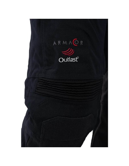 Pantalón Rukka Shield-R Tallaje Largo | Negro y negro