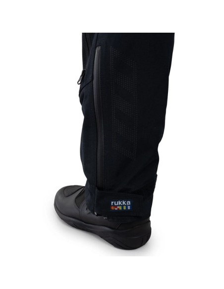 Pantalón Rukka Shield-R Tallaje Largo | Negro y negro