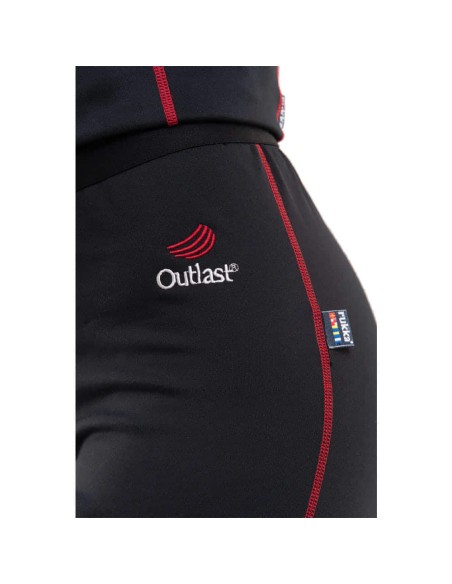 Pantalón térmico Rukka Kimb-R | Negro y rojo