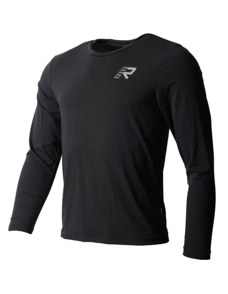 Camiseta Rukka Outlast LS | Negro y gris