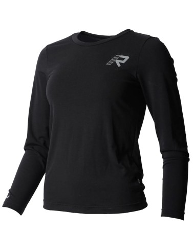 Camiseta Rukka Outlast LS Mujer | Negro y gris