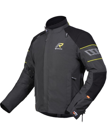 Chaqueta Rukka R-Ex 2.0 | Gris oscuro y amarillo fluor