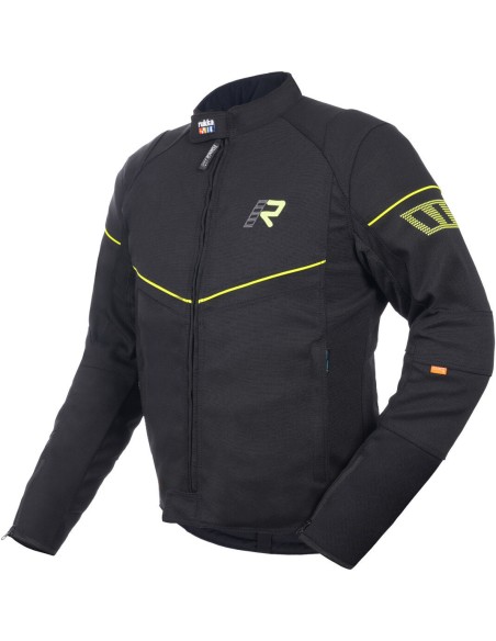 Chaqueta Rukka Airgobi 2.0 | Negro y amarillo fluor