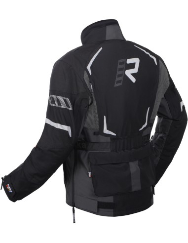 Chaqueta Rukka Ventu-R | Negro-gris-blanco