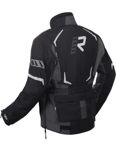 Chaqueta Rukka Ventu-R | Negro-gris-blanco