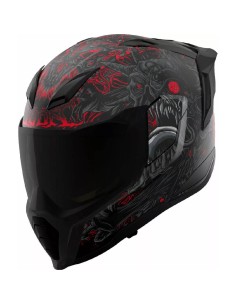 Capacete Icon Ultraflite Misanthrope com MIPS | Vermelho e Preto