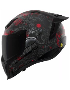 Capacete Icon Ultraflite Misanthrope com MIPS | Vermelho e Preto 2