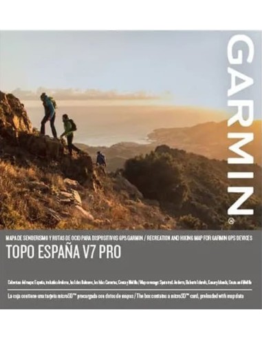 Tarjeta Micro SD Mapa Garmin Topo Spain V7 Pro