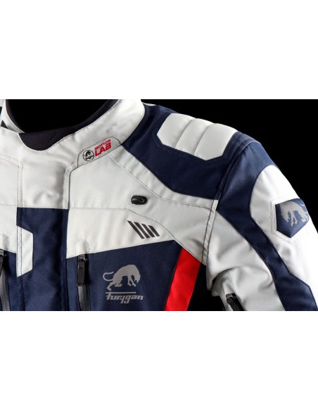 Chaqueta Furygan Apalaches Evo | Azul-perla-rojo
