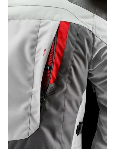 Chaqueta Furygan Apalaches Evo | Gris-perla-rojo