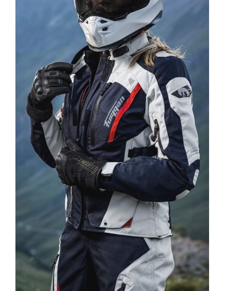 Chaqueta Furygan Apalaches Lady Evo | Azul-perla-rojo
