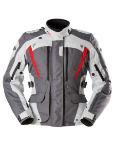 Chaqueta Furygan Apalaches Lady Evo | Gris-perla-rojo