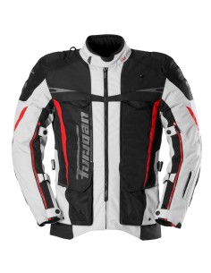 Chaqueta Furygan Montroc Kevlar Primaloft 3en1+ | Negro-perla-rojo