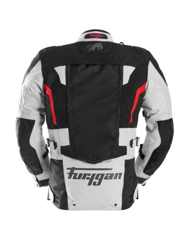 Chaqueta Furygan Montroc Kevlar Primaloft 3en1+ | Negro-perla-rojo