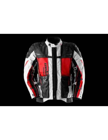 Chaqueta Furygan Montroc Kevlar Primaloft 3en1+ | Negro-perla-rojo