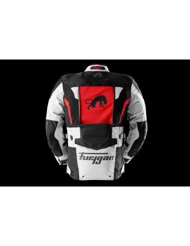 Chaqueta Furygan Montroc Kevlar Primaloft 3en1+ | Negro-perla-rojo