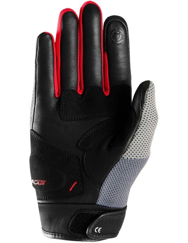 Guantes Furygan JackNegro-gris-rojo
