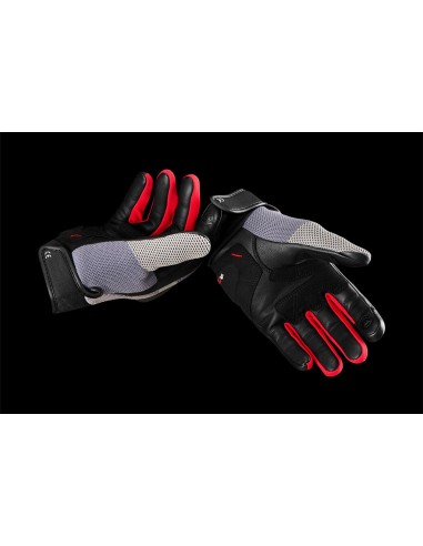 Guantes Furygan JackNegro-gris-rojo
