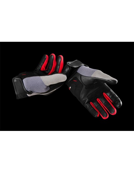 Guantes Furygan JackNegro-gris-rojo