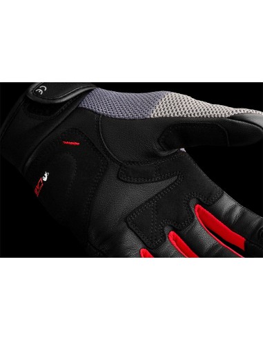 Guantes Furygan JackNegro-gris-rojo