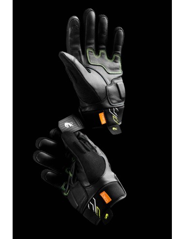 Guantes Furygan Jet Neon D30Negro-blanco-amarillo fluor