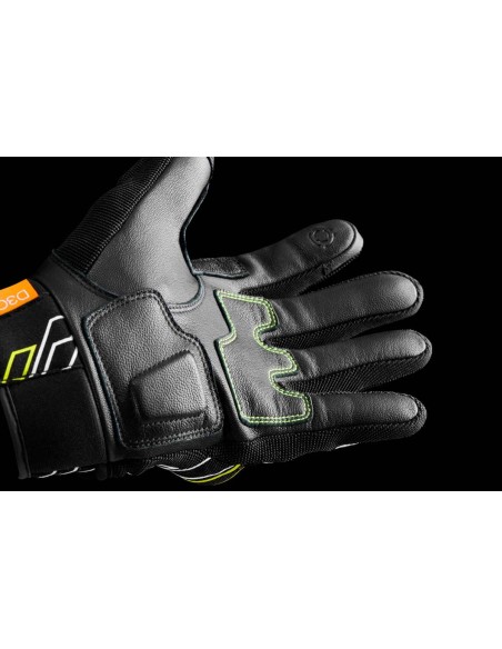 Guantes Furygan Jet Neon D30Negro-blanco-amarillo fluor