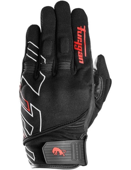 Guantes Furygan Jet Neon D30Negro-blanco-rojo