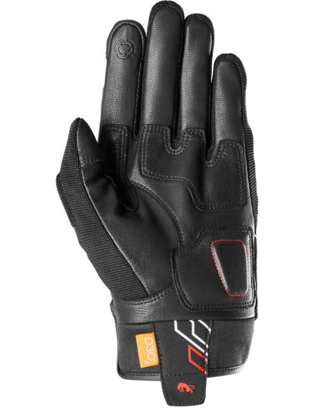 Guantes Furygan Jet Neon D30Negro-blanco-rojo