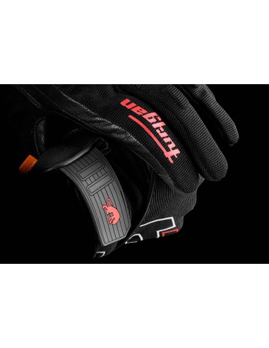 Guantes Furygan Jet Neon D30Negro-blanco-rojo