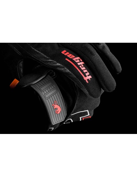 Guantes Furygan Jet Neon D30Negro-blanco-rojo