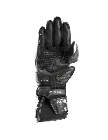 Guantes Furygan Styg 15 LadyNegro y blanco