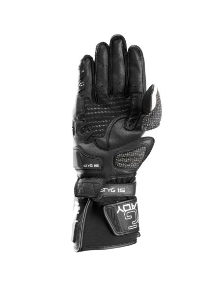 Guantes Furygan Styg 15 LadyNegro y blanco