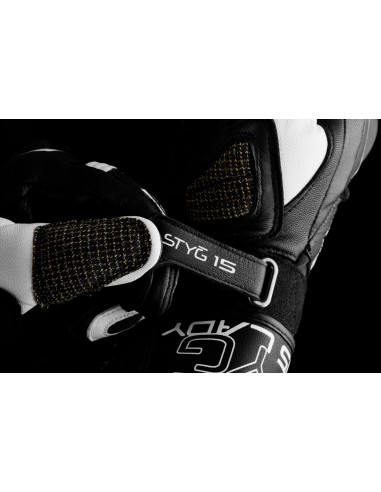 Guantes Furygan Styg 15 LadyNegro y blanco