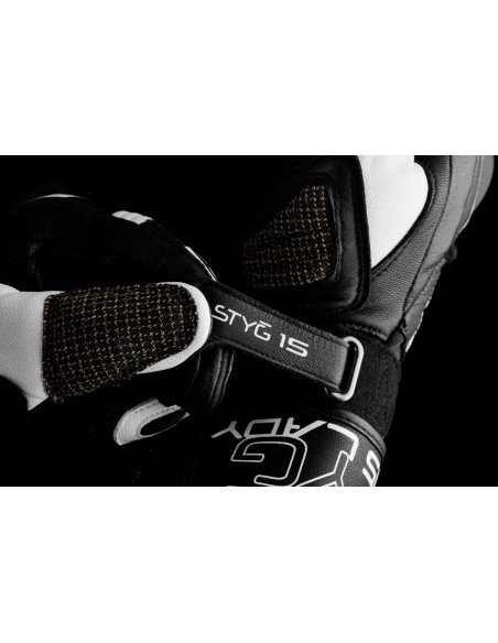 Guantes Furygan Styg 15 LadyNegro y blanco