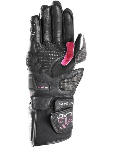 Guantes Furygan Styg 15 LadyNegro y rosa