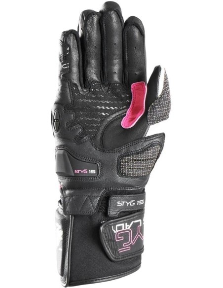 Guantes Furygan Styg 15 LadyNegro y rosa