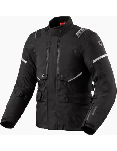 Chaqueta Revit Vertical Gore-Tex | Negro y plata