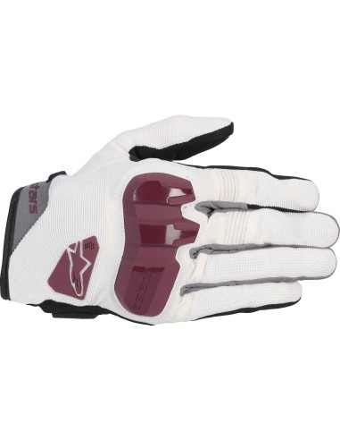 Guantes Alpinestars Chrome Women's | Blanco y borgoña