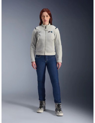 Chaqueta Alpinestars Stella Circal-1 Air | Gris metal y azul