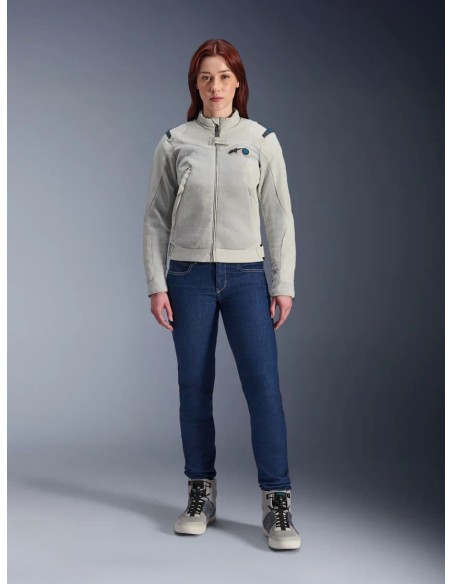 Chaqueta Alpinestars Stella Circal-1 Air | Gris metal y azul