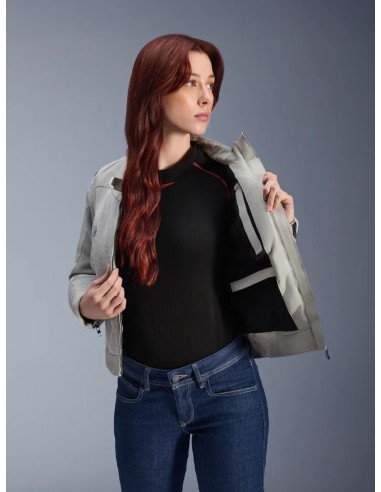 Chaqueta Alpinestars Stella Circal-1 Air | Gris metal y azul