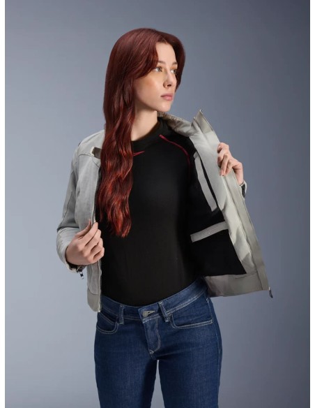 Chaqueta Alpinestars Stella Circal-1 Air | Gris metal y azul