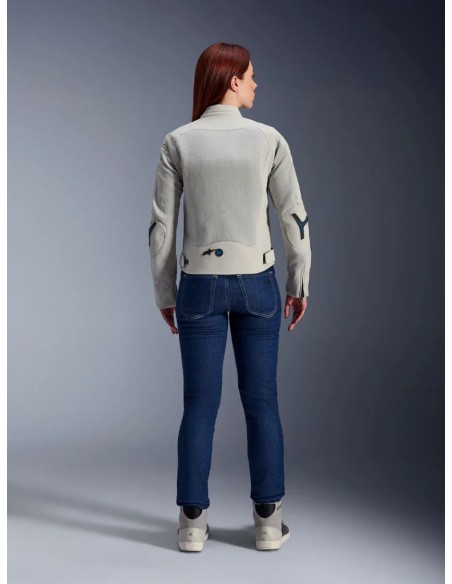 Chaqueta Alpinestars Stella Circal-1 Air | Gris metal y azul