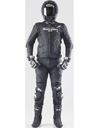 Pantalón Furygan Drack | Negro-blanco-blanco