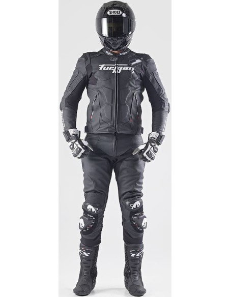 Pantalón Furygan Drack | Negro-blanco-blanco