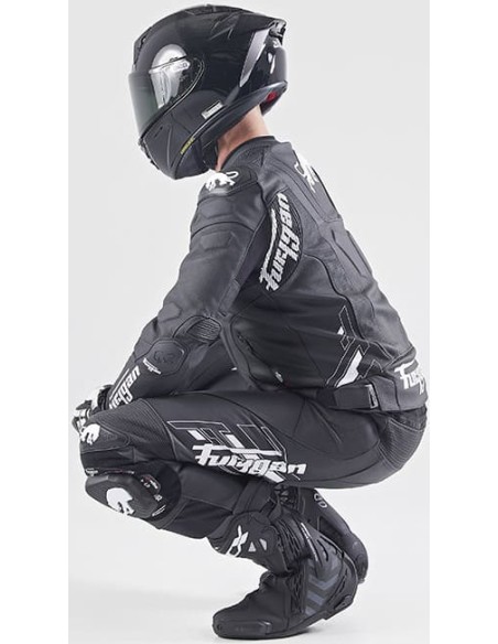 Pantalón Furygan Drack | Negro-blanco-blanco