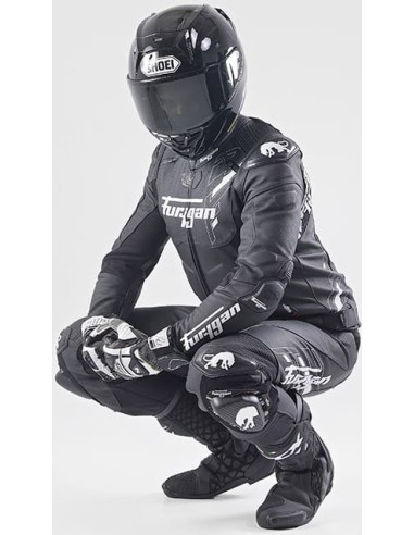 Pantalón Furygan Drack | Negro-blanco-blanco