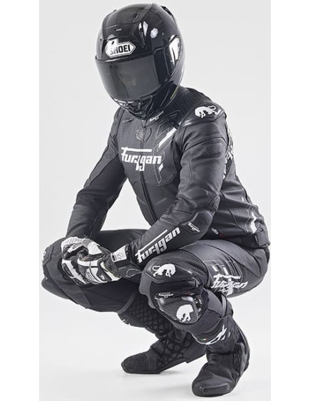 Pantalón Furygan Drack | Negro-blanco-blanco