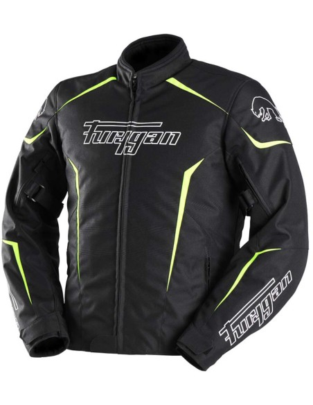 Chaqueta Furygan Yori | Negro-blanco-amarillo fluor