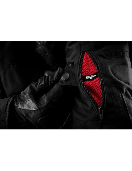 Chaqueta Furygan Shard | Negro y blanco